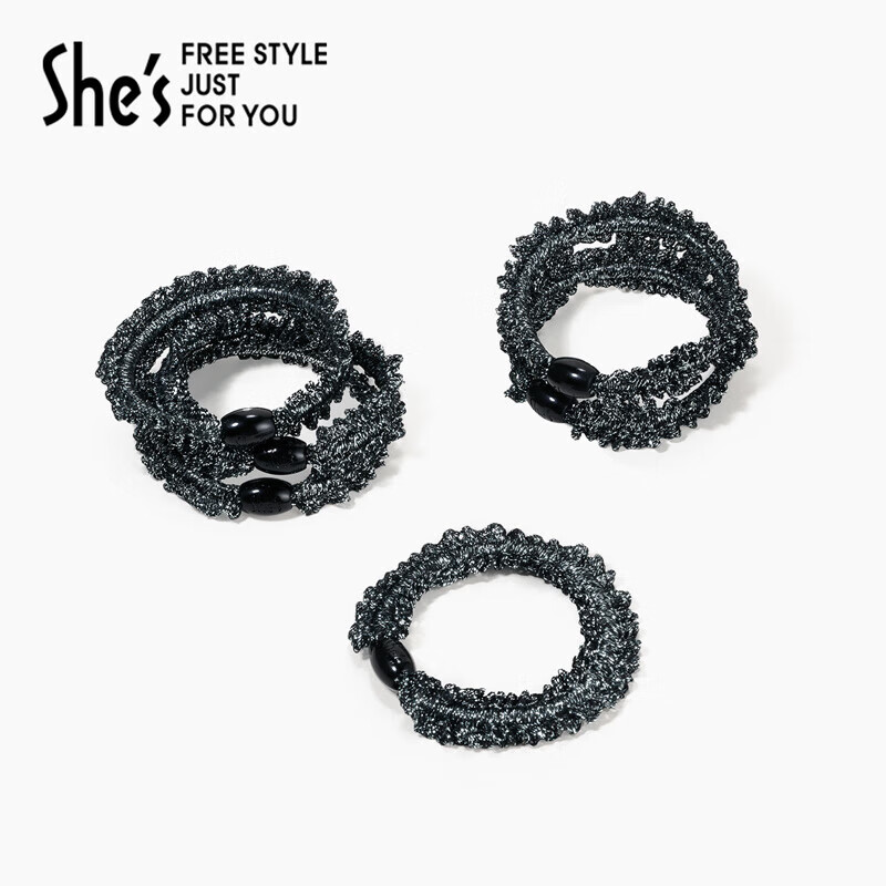 She's Versatile Elastic Hair Ties, 6-Pack Birthday Gift for Girlfriend