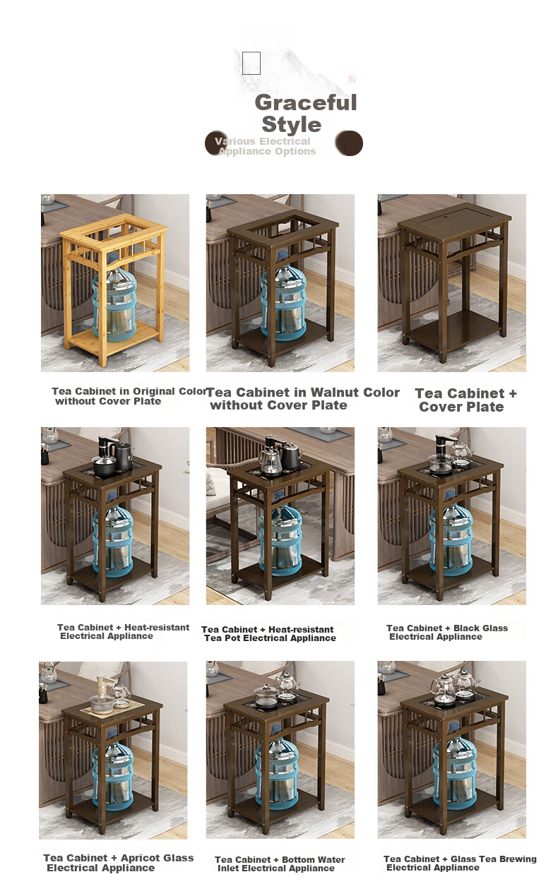 Taomengju Tea Rack, Small Home Tea Table, Multifunctional Tea Pot And Kettle Integrated Stand, Modern Coffee Table Storage Shelf, Small Tea Table 4