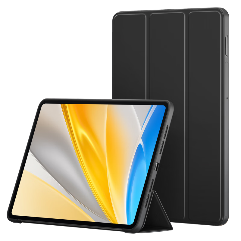 BIAZE Compatible with Vivo Pad SE 2025 Protective Case for 12.3-Inch Vivo Tablet, Stable Support on All Four Sides, Full Coverage, PB572-Kangjing Black