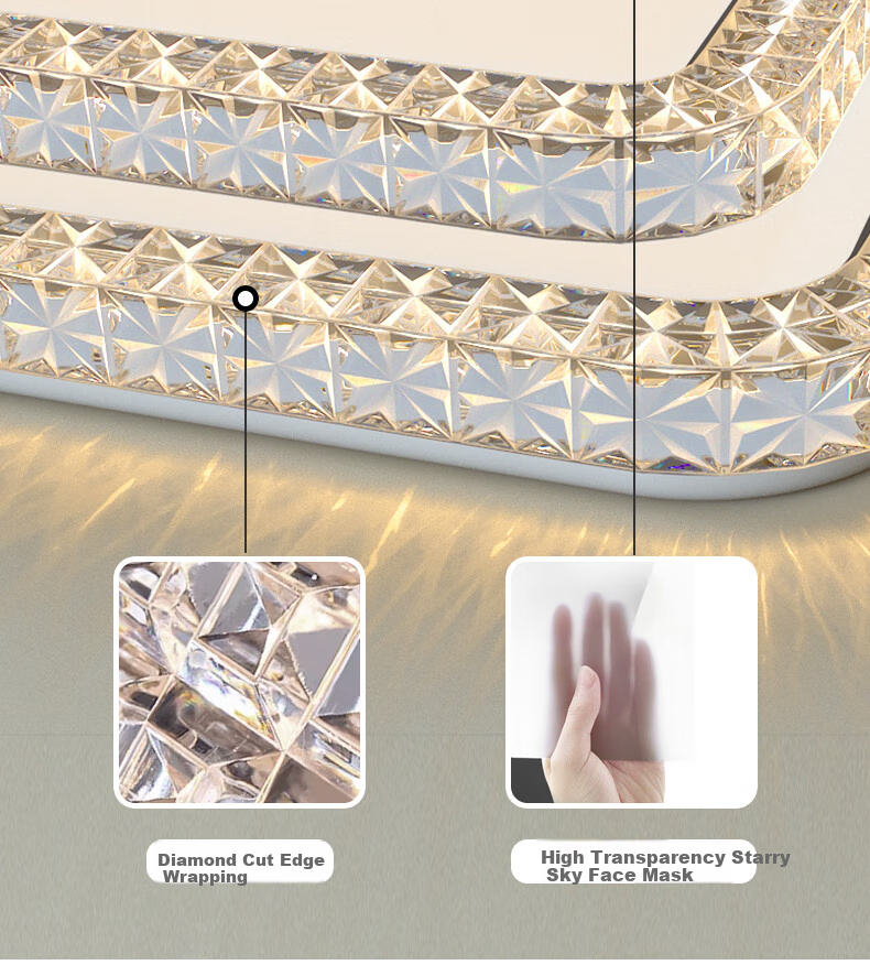 MICOE Full Spectrum Eye Protection Natural Wood Style Seamless Ceiling Light, Bedroom Light, Study Room Walnut Wood Color Pro 4th Generation Youth Editio 14