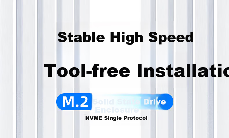 LinkStone M.2 NVMe Portable Hard Drive Enclosure, Type-C 3.2 Interface SSD Enclosure for Laptops, Full Aluminum External Enclosure 1