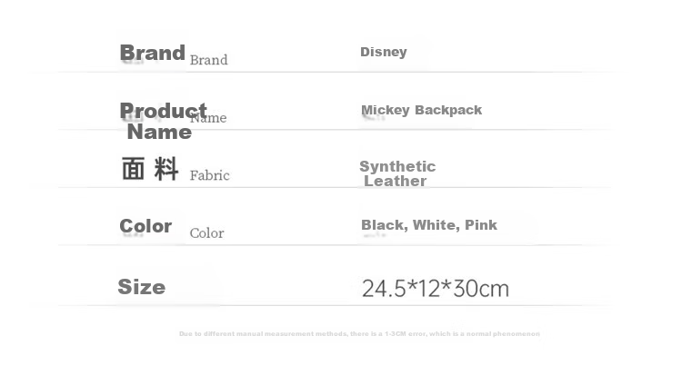 Disney Mickey Mouse Backpack, Women's Handbag Gift Box Set, Birthday Present for Girls, Day Gift for Female Friends 31