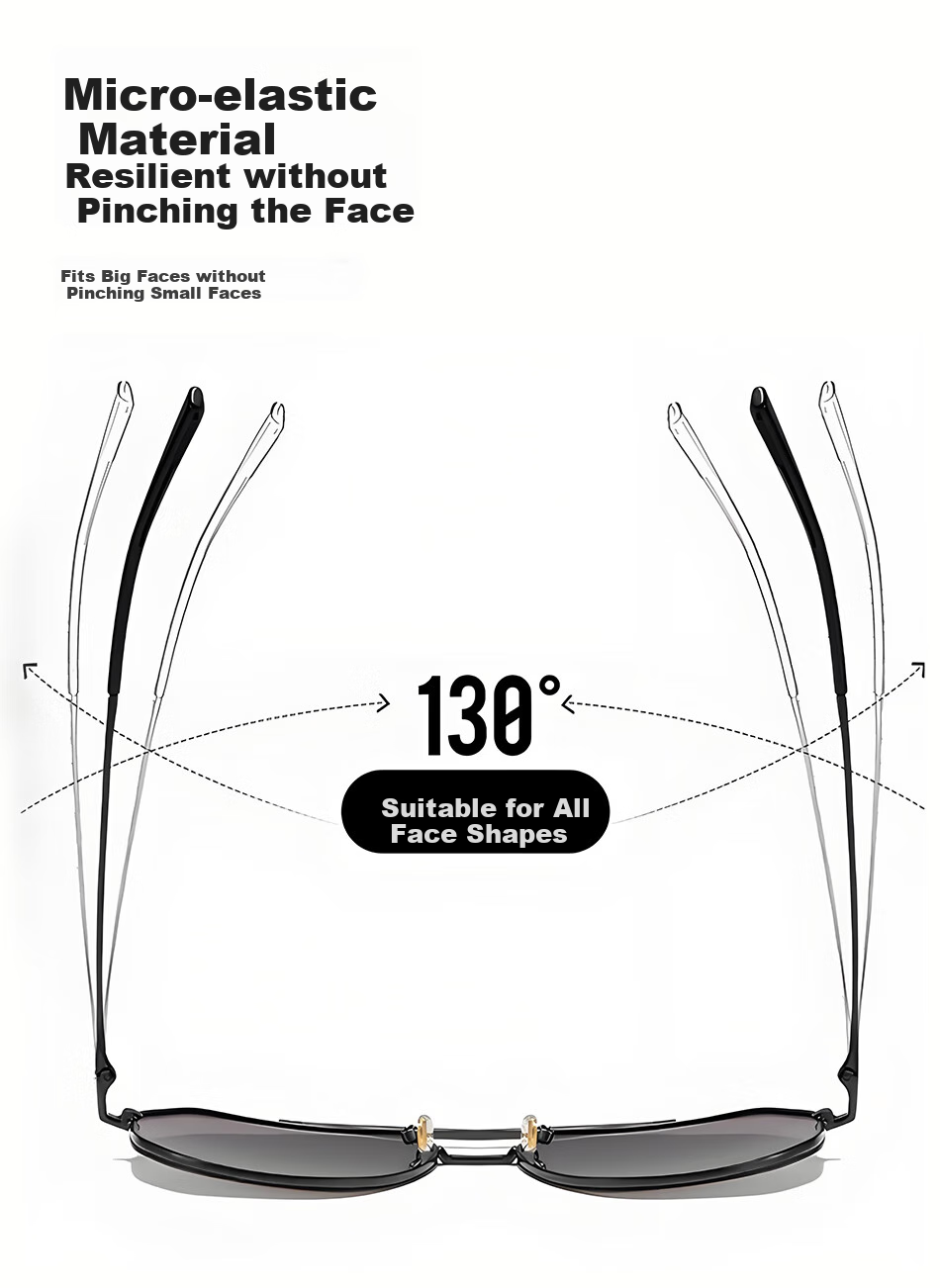 DRATRA Sunglasses for Men, Lightweight, Sun Protection, Specially Designed for Driving, Outdoor Fishing, And Sun Shielding, Toad-Shaped Glasses, Father's Day Gift 2