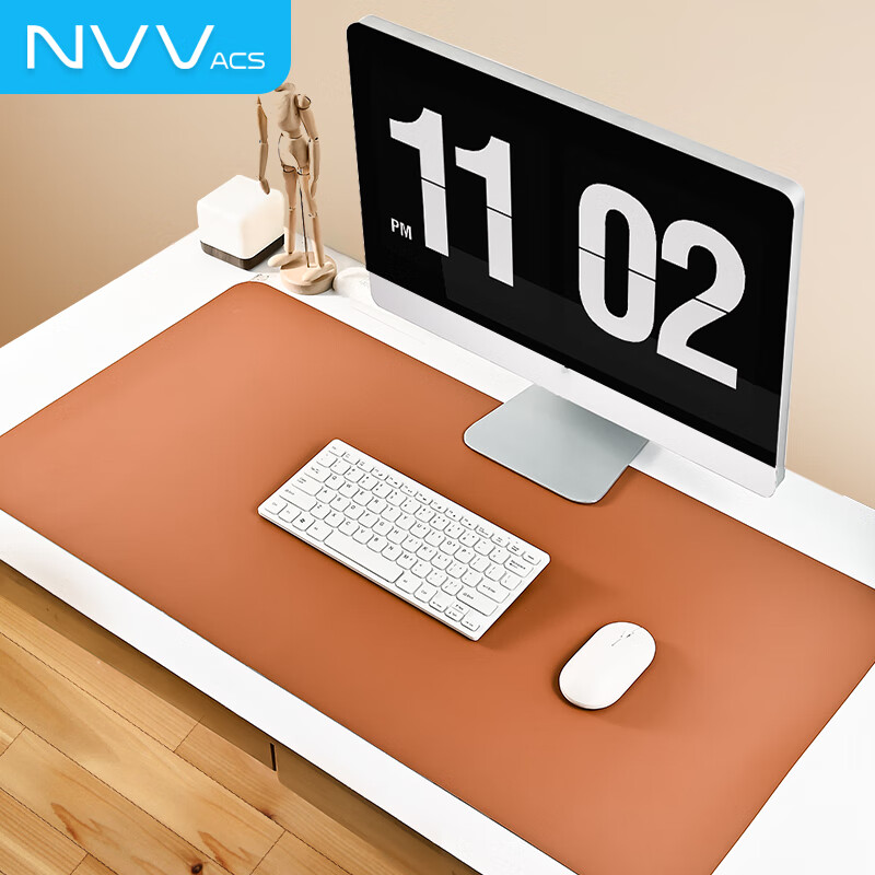 Большой игровой коврик для мыши NVV 900x450 мм, водонепроницаемый, из искусственной кожи, для офиса и киберспорта