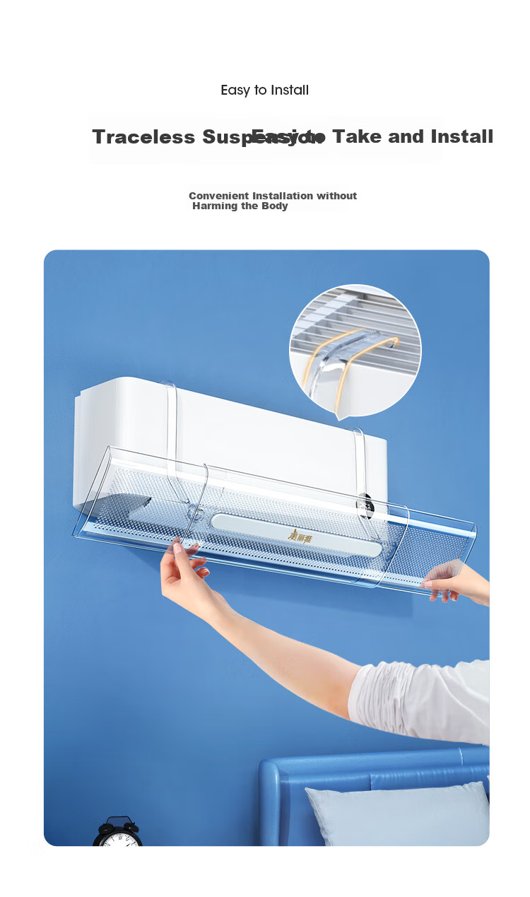 MARYYA Air Conditioner Wind Deflector, Widened to 95CM, Extendable, Prevents Direct Blowing, Suitable for Postpartum Women, Hanging Air Conditioner, Air Outlet Cover 8