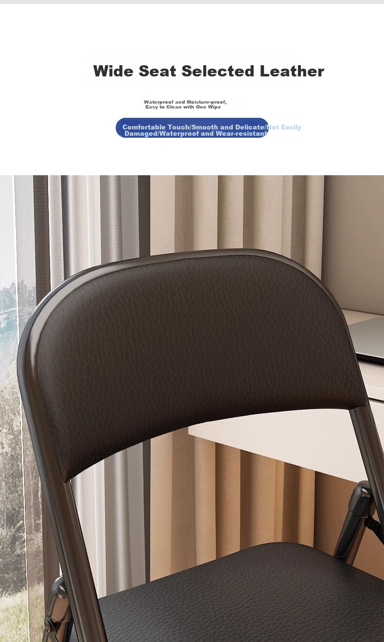 Huayinxuan Folding Chair, Computer Chair, Office Chair, Home Chair, Conference Chair, Training Chair, Dormitory Chair, Dining Chair with Backrest, Portable Seat 10