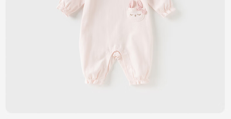 DAVE & BELLA Newborn Knitted Romper Autumn Outfit for Baby Girls, Class A Antibacterial Anti-Mite Cotton Onesie 12