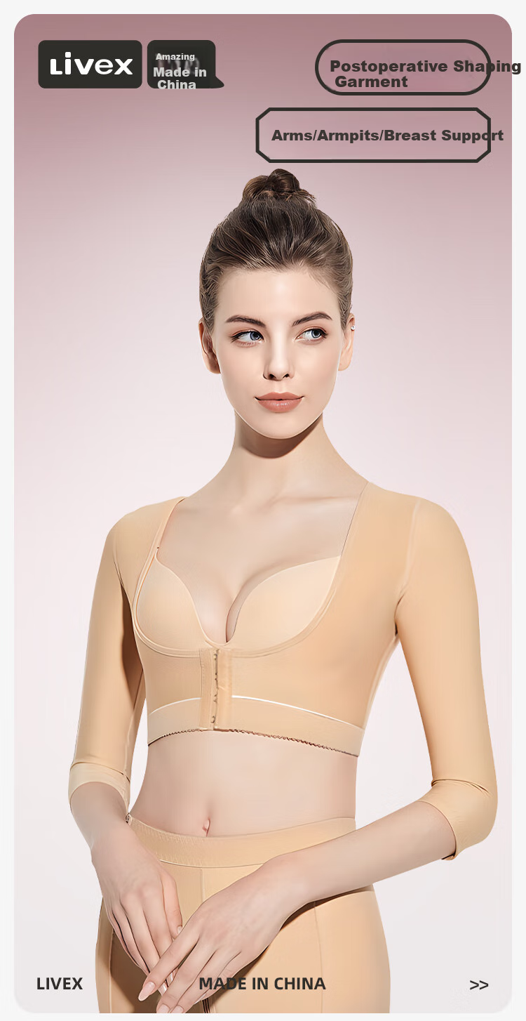 Livex Arm Lifting Post-Surgery Recovery Shaping Garment, Fat-Reducing And Shaping Clothing for Women, Side Support for Breast And Chest, Body-Shaping Underwear, Shoulder And Arm Sleeves 1