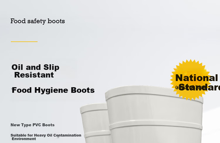LONGLAST (LONG LAST) Extra White Oil-Resistant Boots, High-Top Non-Slip Waterproof Shoes, Rain Boots, Acid And Alkali Resistant Chef Food Hygiene Boots for Men And Women, Size 41 1