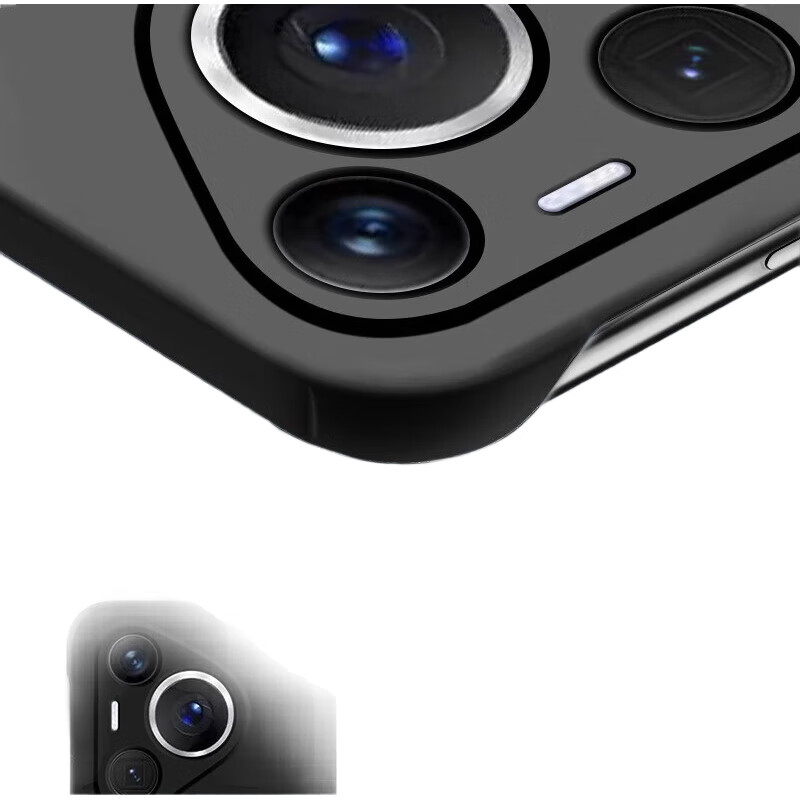 POZZO Ультратонкий матовый чехол для Huawei Pura70Pro/70Pro+, безрамочная защитная накладка для Huawei MateP70Pro, противоударный, с рассеиванием тепла, простой дизайн для мужчин и женщин, звездная ночь черный