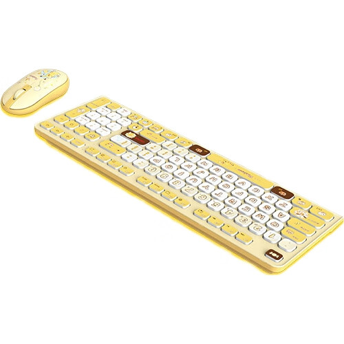 Беспроводная клавиатура и мышь CHERRY DW2380, 98 клавиш, Покемон, тихая, для ноутбуков