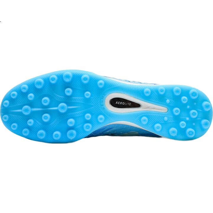 KELME Adult Soccer Shoes for Men, Jidian 3.0 Turf Cleats, TF Carbon Plate Outsole, Competition And Training Shoes, Light Blue, Size 39