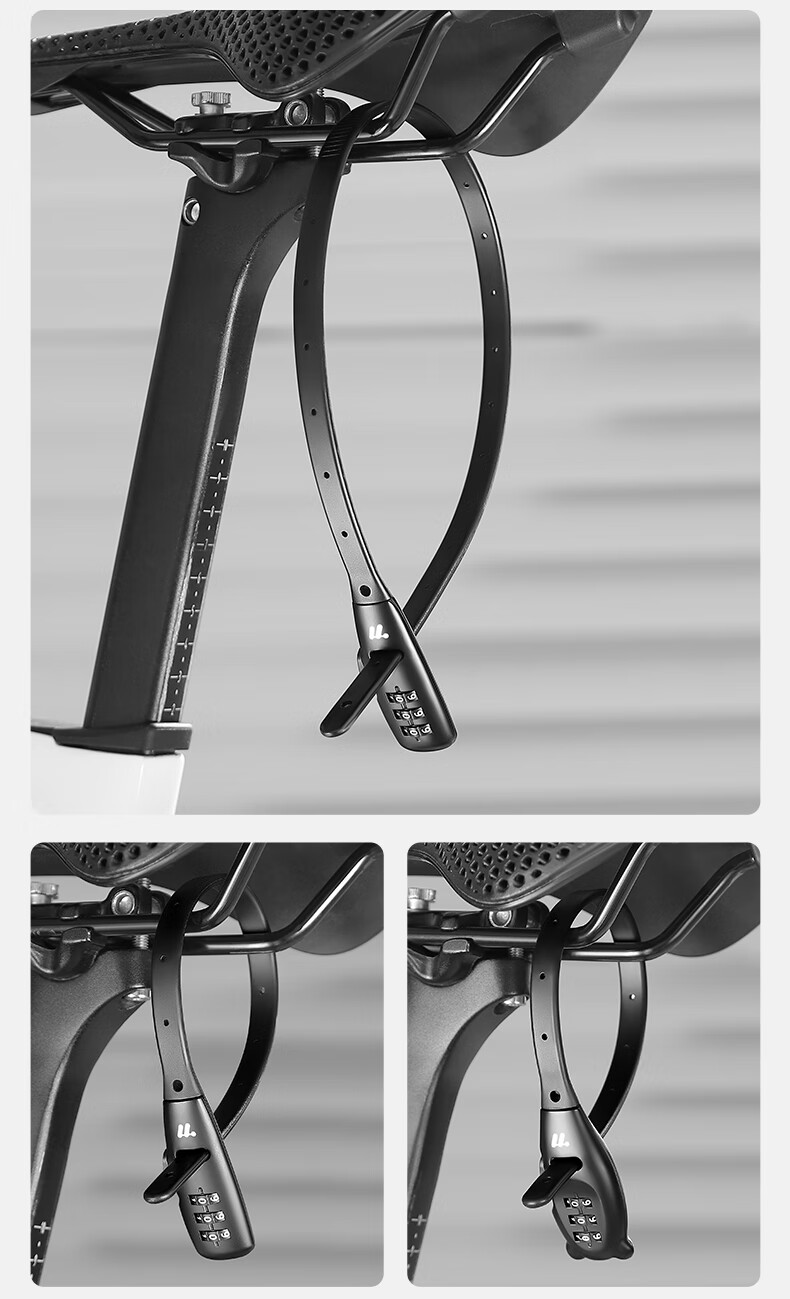 Xiqizhe Bicycle Cable Lock Motorcycle Helmet Lock Electric Vehicle Password Anti-theft Portable Steel Wire Lock 14
