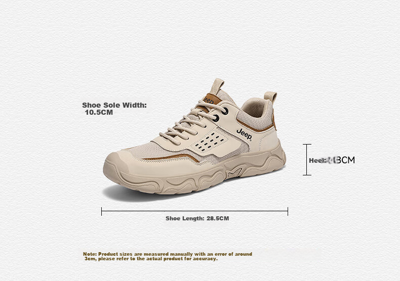 JEEP Men's Shoes for Spring And Autumn 2026 New Outdoor Hiking Shoes, Sports Shoes, Wear-Resistant Running Shoes, Non-Slip Mountaineering Shoes 2