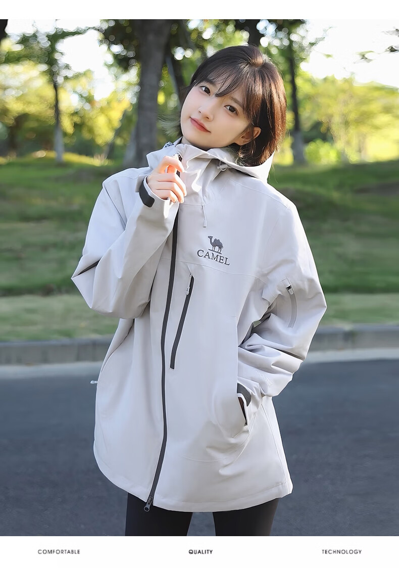 CAMEL (CAMEL) 【Wang Junkai's Choice - Rain God Cruiser】Outdoor 3-in-1 Fleece Assault Jacket 2025 New Model Coat 6