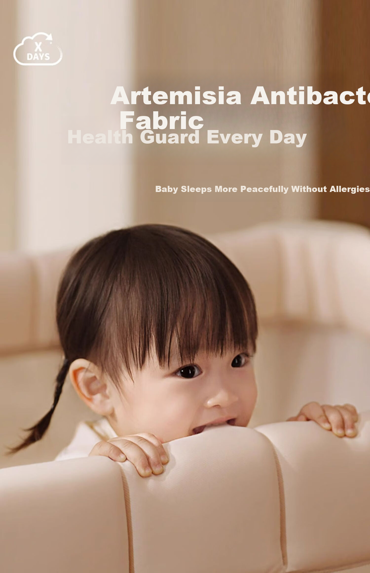 Coolbaby Cloud Baby Crib Mattress, Newborn 4D Fiber Mattress, Children's Mattress, Removable, Suitable for All Seasons 22