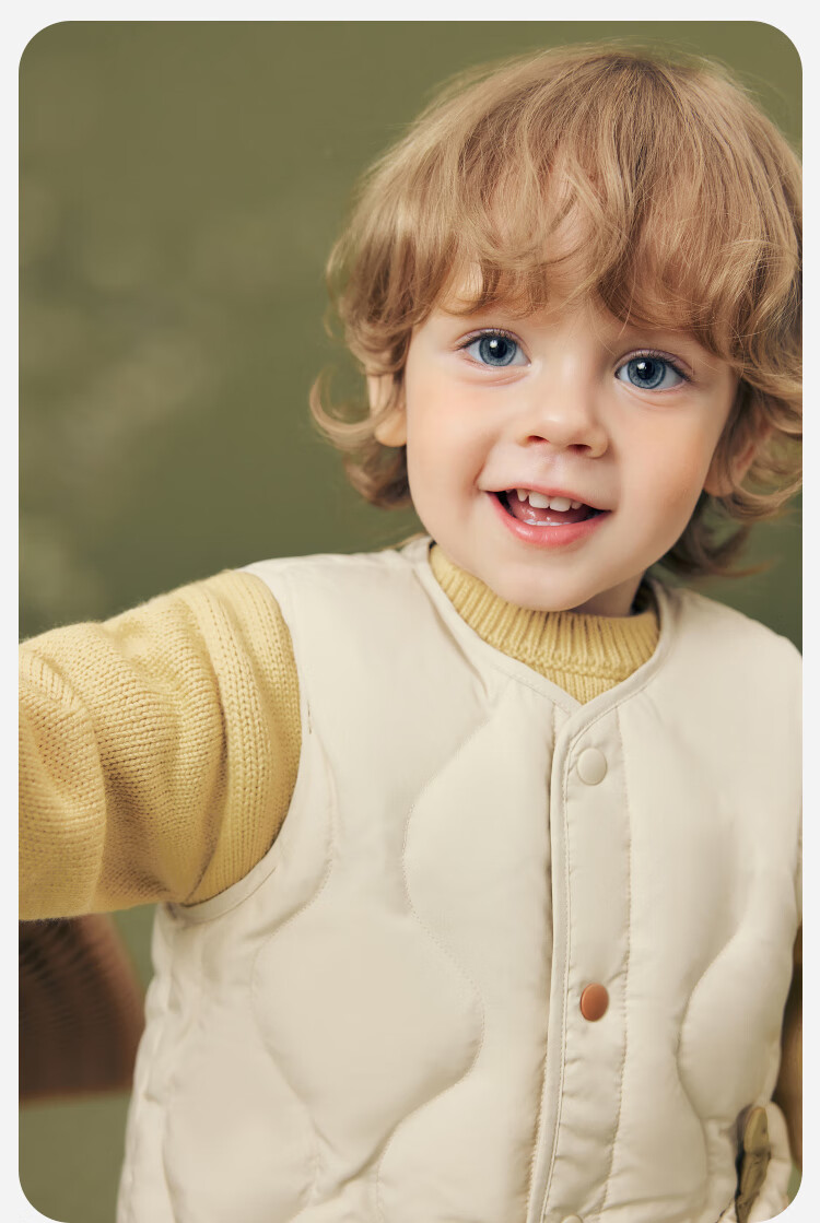 Minibala Kids Unisex Baby Down Vest Waterproof Skin-Friendly Comfortable Warm Winter Jacket 5
