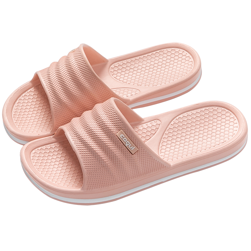 Coqui Slippers for Women, Couples' Home Wear, Lightweight, Soft And Comfortable, Bathroom Sandals, Women's Style, Vibrant Pink, Size 37-38, CQ7922