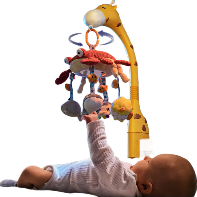 Погремушка Tumama Kids, музыкальная развивающая игрушка для детей от 0 до 1 года, подарок для новорожденного, успокаивающая игрушка на кроватку, подарок на первый месяц жизни