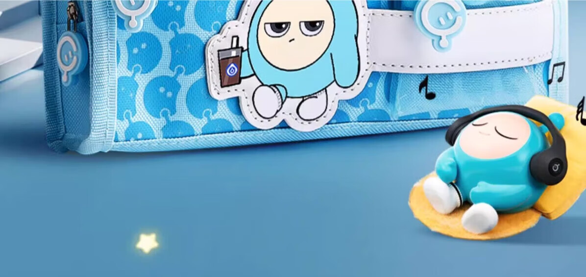 Mingyu Egg Party Pencil Case, Multi-Layer Large Capacity, Elementary School Student Stationery Box, Stylish Pencil Case for Boys And Girls, First Grade Children's Stationery Bag, Birthday Gift 2
