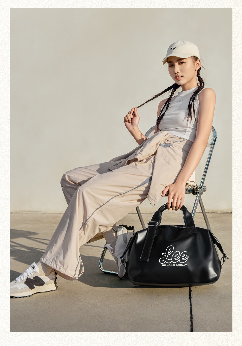 Lee Casual Sports Bag Fitness Bag Handbag Crossbody Luggage Bag Trendy Brand [Spring Fashion New] Gift for Girlfriend Or Wife 6