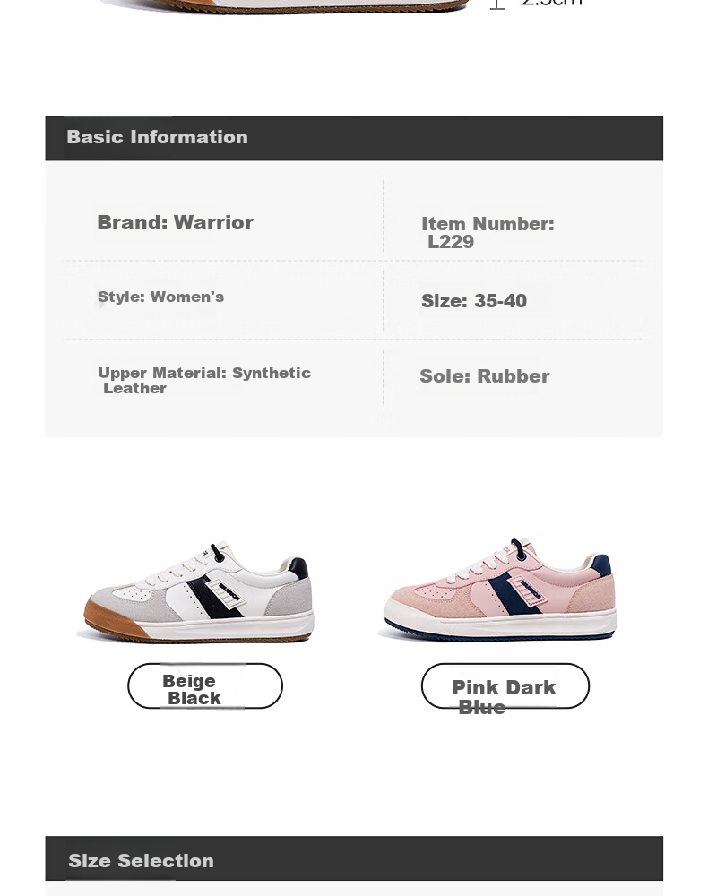 Huili Official Women's Shoes, Spring 2026 Women's Versatile Casual Sneakers, Korean-Style Skateboard Shoes, Pink And Navy Blue, Size 36 4