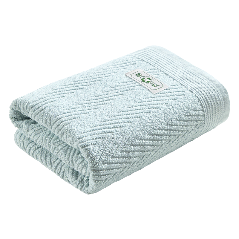 Grace Bath Towel, 7A Antibacterial, 100% Pure Cotton, Lint-Free, Skin-Friendly, Super Absorbent, Unisex, Blue Sports Desig