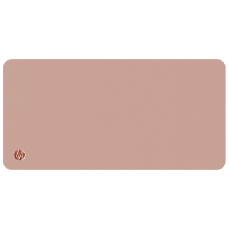HP MP231 Mouse Pad PU Leather Waterproof Office Gaming Computer Desk Mat Large Milk Tea Color