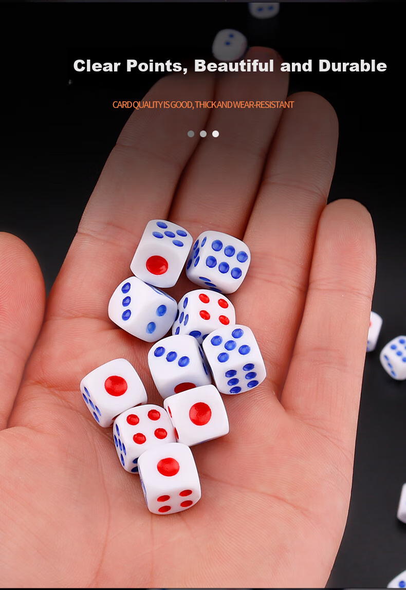 Zihu 15 Dice, 200 Pieces, Large Dice Set, Dice Cup And Sieve, Dice for Bars, KTV And Nightclubs 4