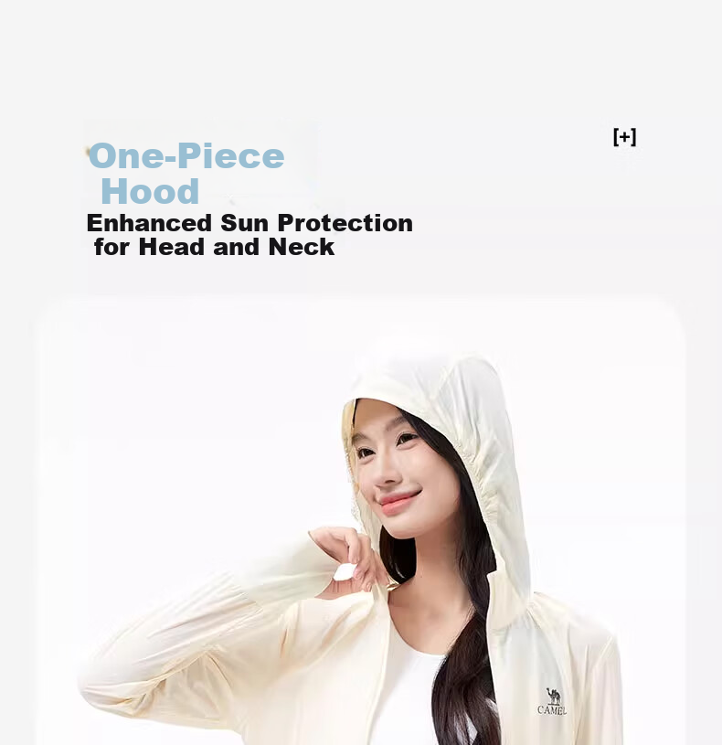 CAMEL Outdoor Original Yarn Sun Protection Jacket Cloud Feel Slim Breathable Sun Protection Coat A25BATG111 S 7