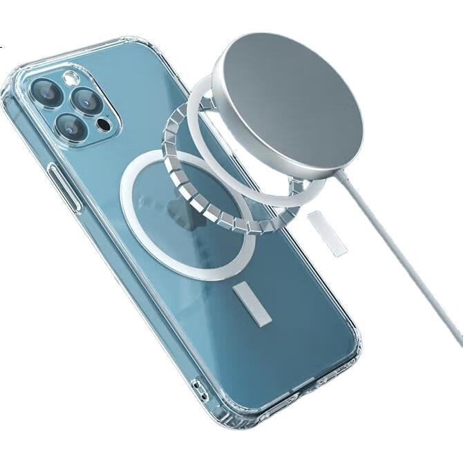 Pisen Магнитный чехол для iPhone 13 Pro Max, совместимый с MagSafe, TPU, тонкий, ПК, высокая прозрачность, защитный чехол