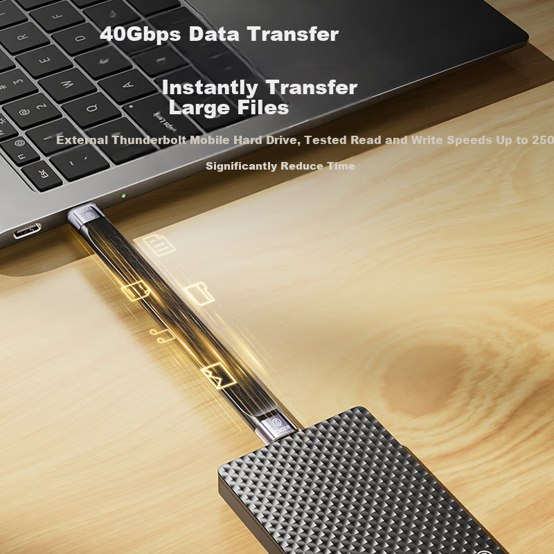 Кабель BIAZE USB4, Type-C, 40 Гбит/с, 8K, 240 Вт, короткий, для Thunderbolt 4/3, жестких дисков, iPhone 16