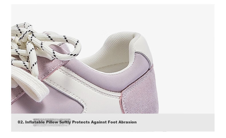 CAMEL Women's Yanyang Shoes with Light Soft Casual Sneakers L25A255136 Purple/beige 36 22