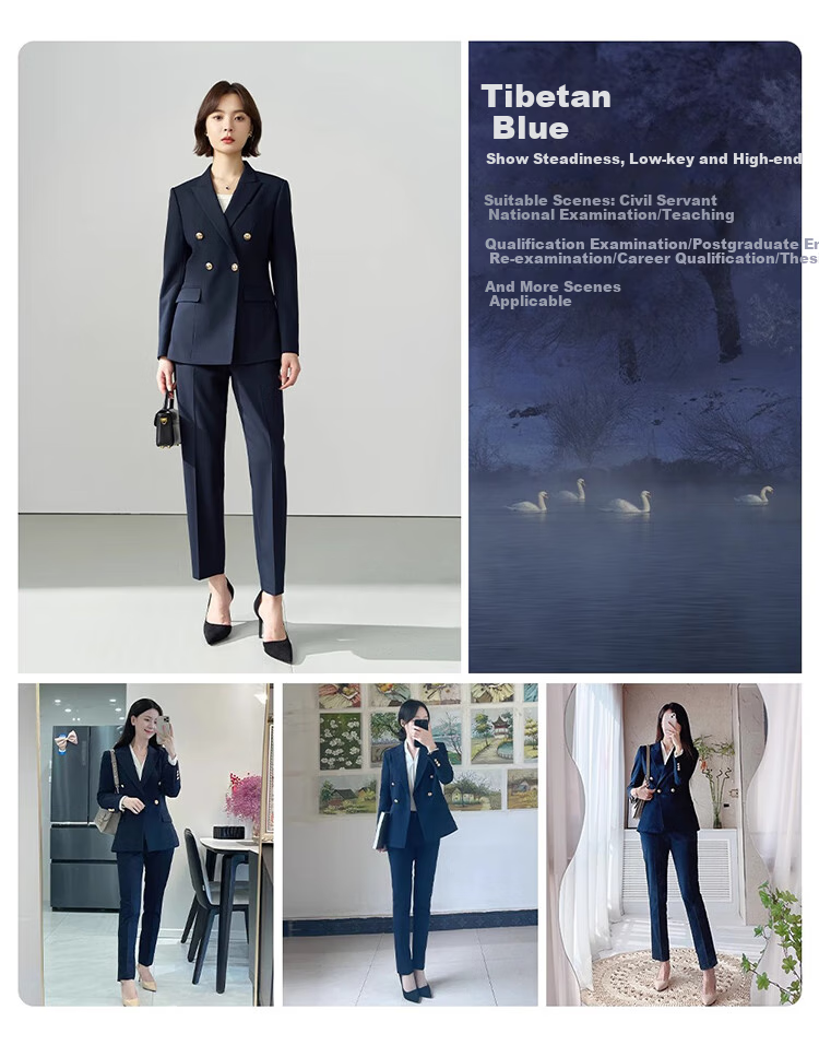 Bodexiaojie Professional Women's Suit Set, Elegant Office Attire, Formal Wear for Work Interviews And Business Meetings 5