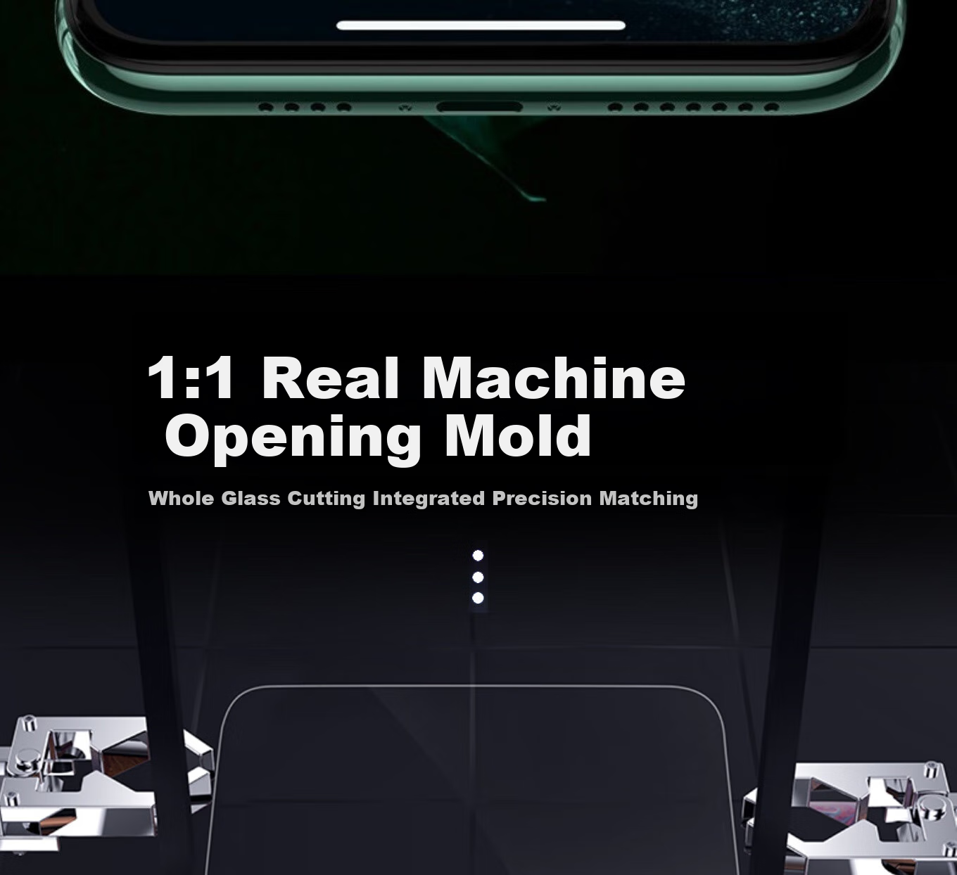 ESCASE Tempered Glass Screen Protector for IPhone 11/XR, High Definition No White Edge Non-Full Coverage Front Glass Film for IPhone 11/XR 9