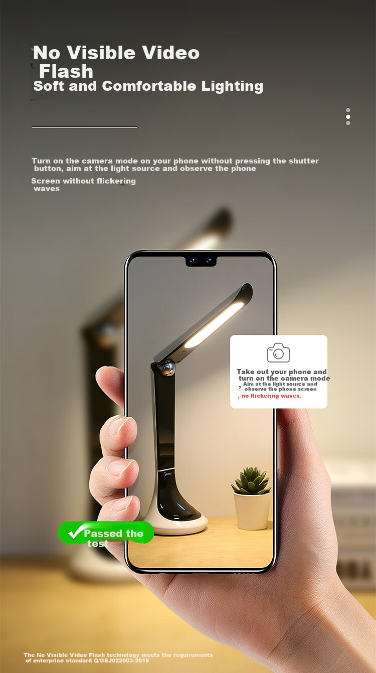Midea American Metal Long-Arm LED Desk Lamp for Students' Study, Work, And Reading - Free 3W Bulb Included While Supplies Last 3