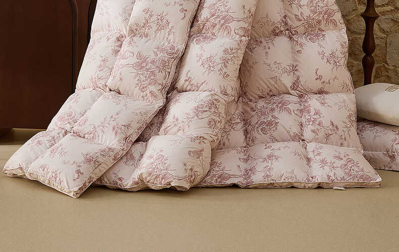 Mercury Home Textiles 95% White Goose Down Quilt Winter Thickened Double Bed Southern France Series 220×240cm 1100g 18