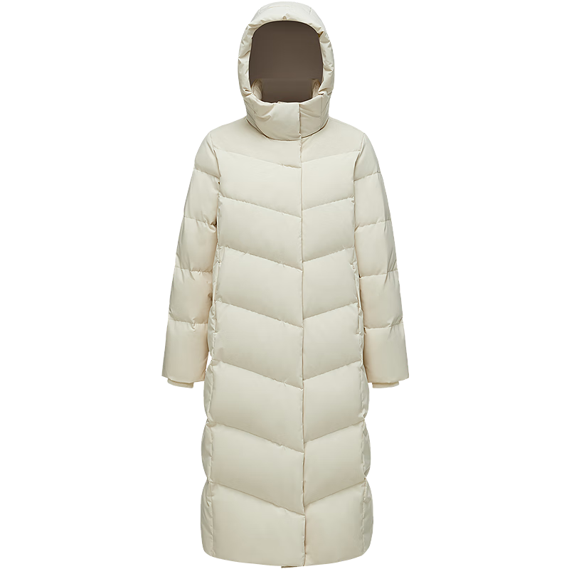 BOSIDENG 25-Year Winter Women's 90% Down Loose Fit Extra Long Thickened Hooded New Year Red Coat