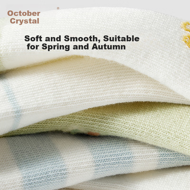 Shiyuejiejing Baby Socks, Summer Mid-Calf Socks for Boys And Girls, Newborn Cotton Socks, Breathable Children's Socks, All-Season Class A