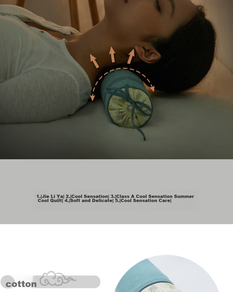 Shangfan Cervical Pillow with Cassia Seed Hard Pillow, Round Cylindrical Pillow, Candy Pillow, Adjustable Firmness And Height 11