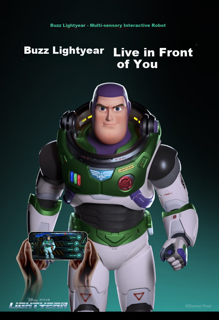 Lesenjiqiren, Basi Guangnian Official Light Year Authentic Story Voice Control Interactive Disney Authorized Toy, Toy Story Advanced Intelligent Robot Toy, Gift for Adults And Childre 1