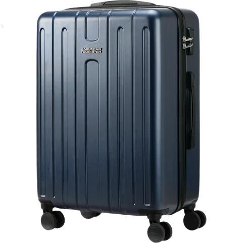 Чемодан AMERICAN TOURISTER, 24-дюймовый, большой вместимости, студенческий, прочный, с кодовым замком, TC3 Vintage Blue