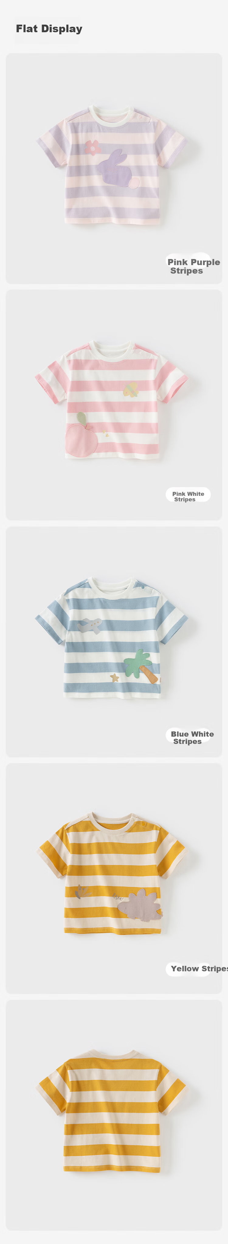 DAVE & BELLA Girls' Short-Sleeve T-Shirt, Boys' Cotton Undershirt, Summer Wear, Stylish Children's Top 4