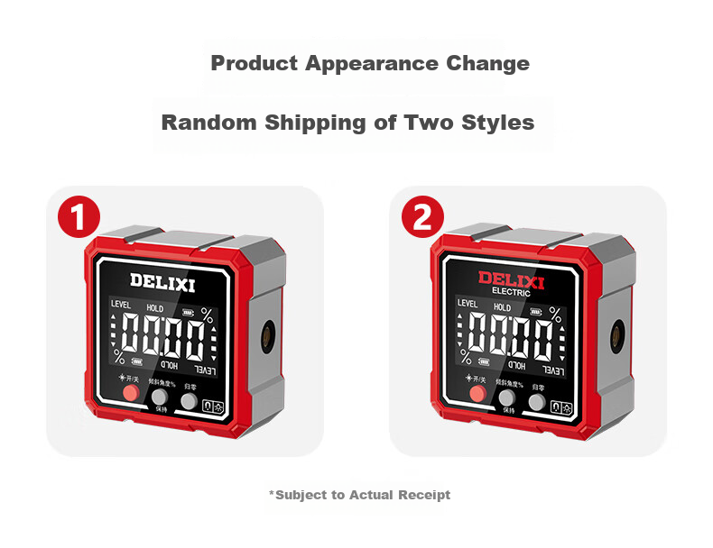 DELIXI ELECTRIC Laser Digital Inclinometer High Precision Angle Meter Magnetic Metal Level Household Angle Ruler 1