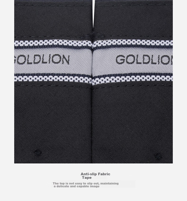 Goldlion [Pure Wool] Spring And Summer Men's Dark Twill Jacquard Slim Fit Business Formal Dress Pants 16