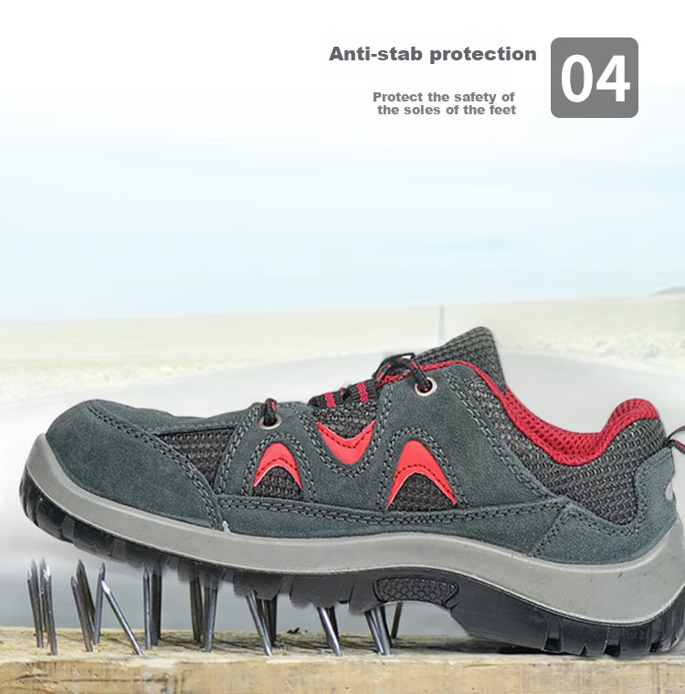 Honeywell Safety Shoes, Steel Toe, Suede And Mesh Upper, Double Density Polyurethane, Anti-Static, Impact-Resistant, Puncture-Proof, Safety Shoes SP2010512, Size 36, 1 Pair 8