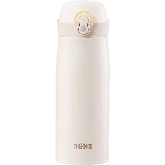 Термос THERMOS, 400 мл, нержавеющая сталь 316L, для мужчин, женщин и детей, сохраняет холодную воду, чайная чашка, TCME-400S, цвет "Новый продукт · Полумесяц белый"
