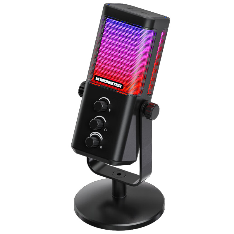 Monster N31 USB Noise-Cancelling Condenser Gaming Live Streaming Microphone Desktop Singing Recording Equipment