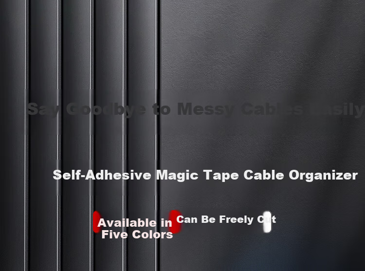 AMPCOM Velcro Cable Ties, Self-Adhesive Desk Cable Management Straps, Computer Organization Fixation Binding Organizer Strips, Cuttable Bundling Ties, 5 Meters * 20mm Red AMZD50RD 1