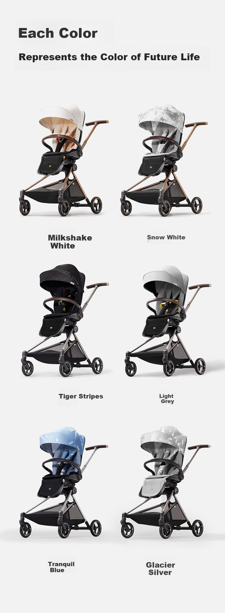 Gb Landing Stroller, Baby Carriage with Sitting And Reclining Options, Lightweight, Reversible, Cybex Frame, Suitable for Ages 0-3 14
